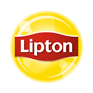 A yellow button with the word lipton on it.